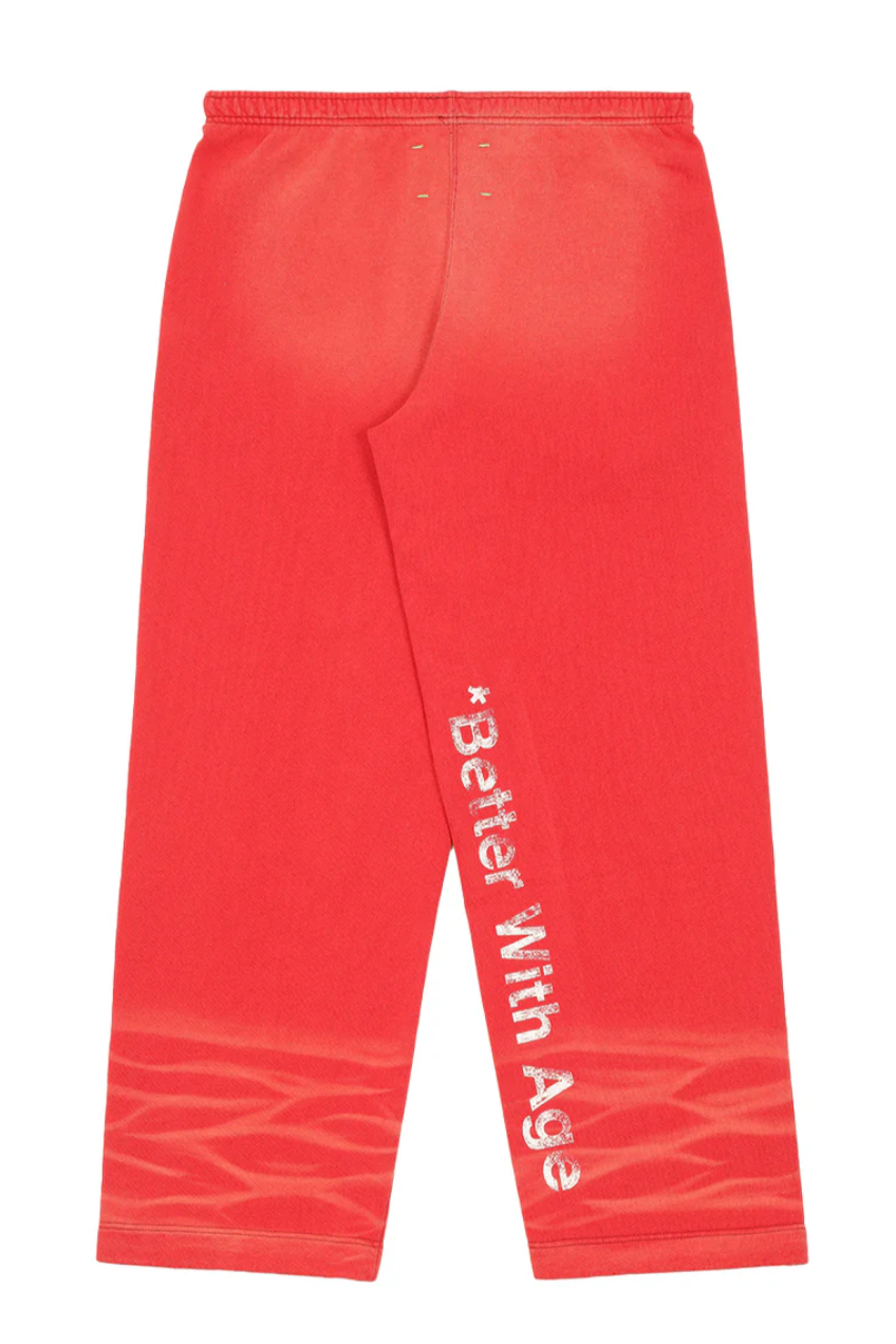 *Better With Age 'Superficial' Red Sweatpants