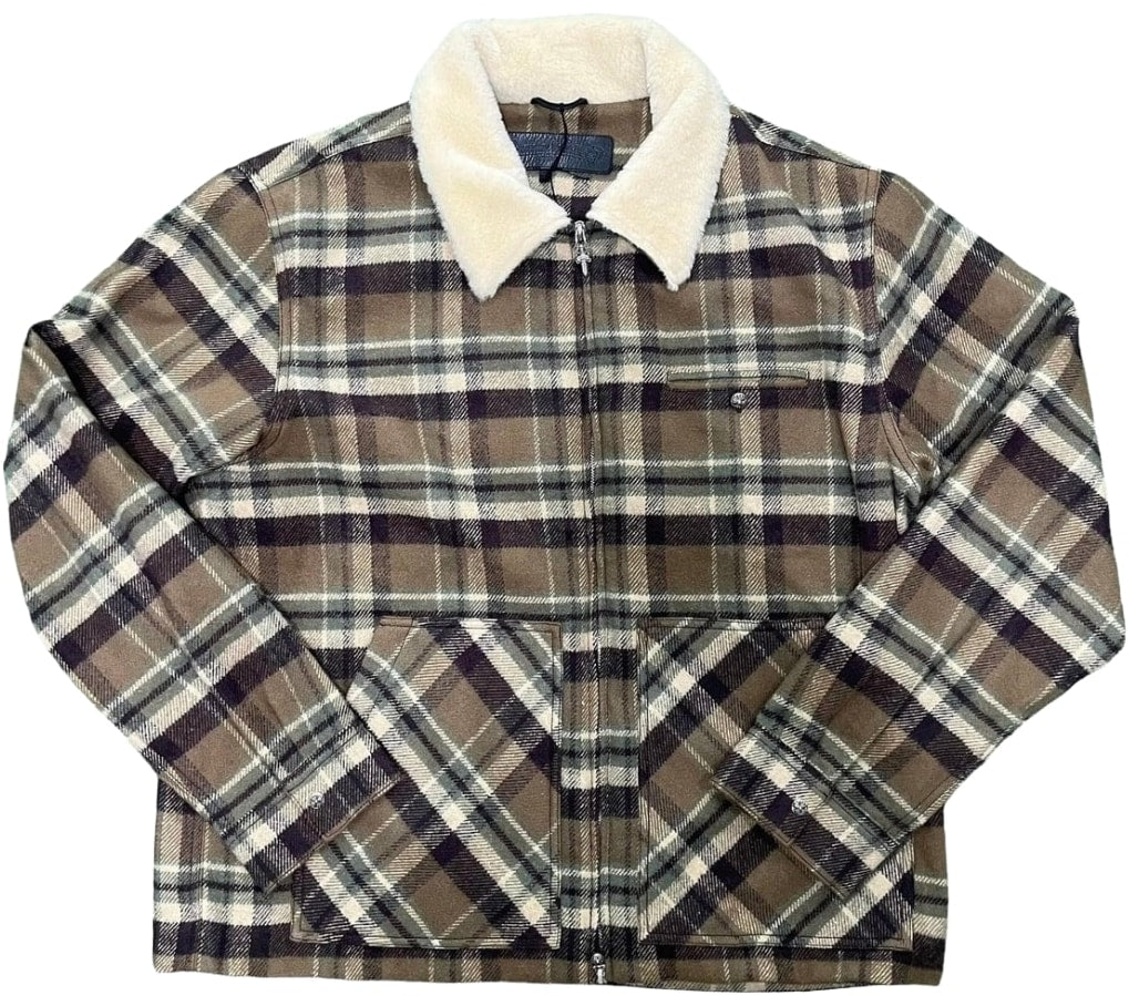 Chrome Hearts 'Black Sheep' Plaid Fleece Jacket