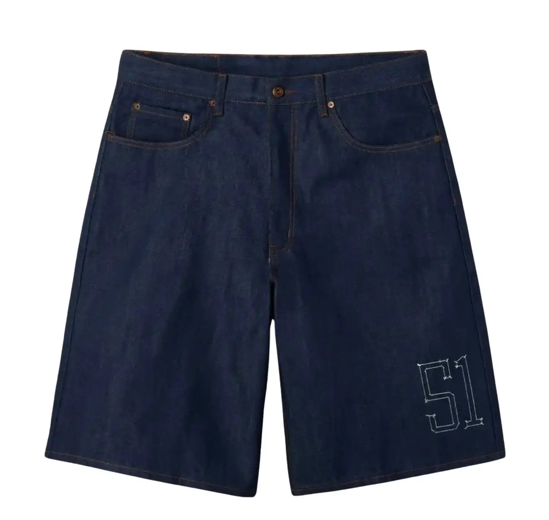 Gold+Vintage Gallery Raspberry Hills 'Ichiro' Raw Denim Shorts