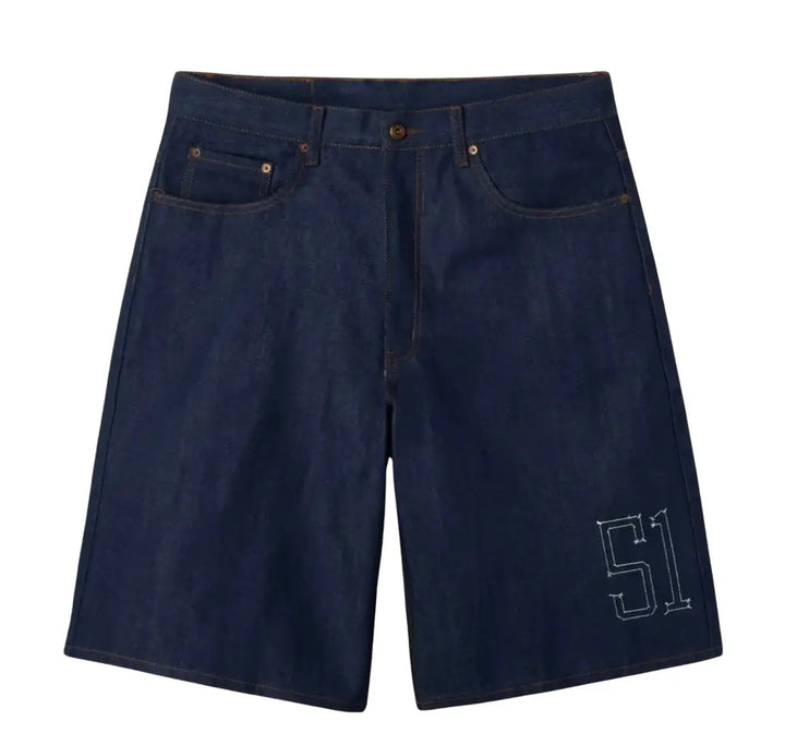 Gold+Vintage Gallery Raspberry Hills 'Ichiro' Raw Denim Shorts
