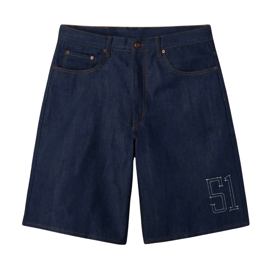 Gold+Vintage Gallery Raspberry Hills 'Ichiro' Raw Denim Shorts