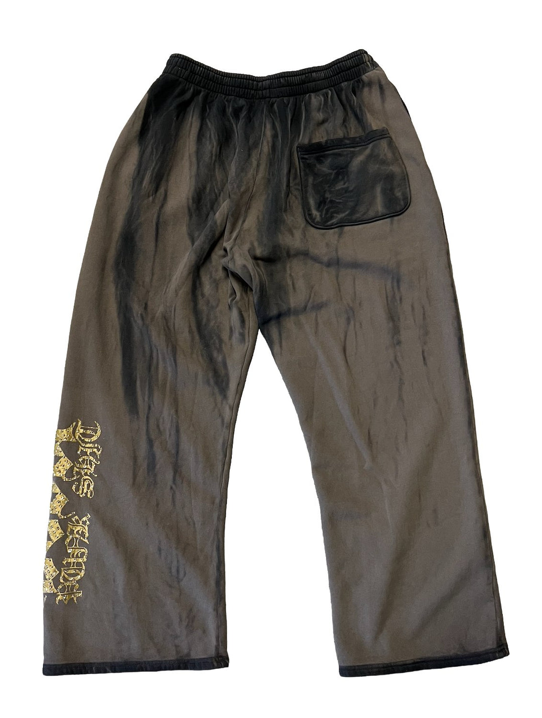 Bossi 'Gold Heavy Metal' Washed Grey Sweatpants