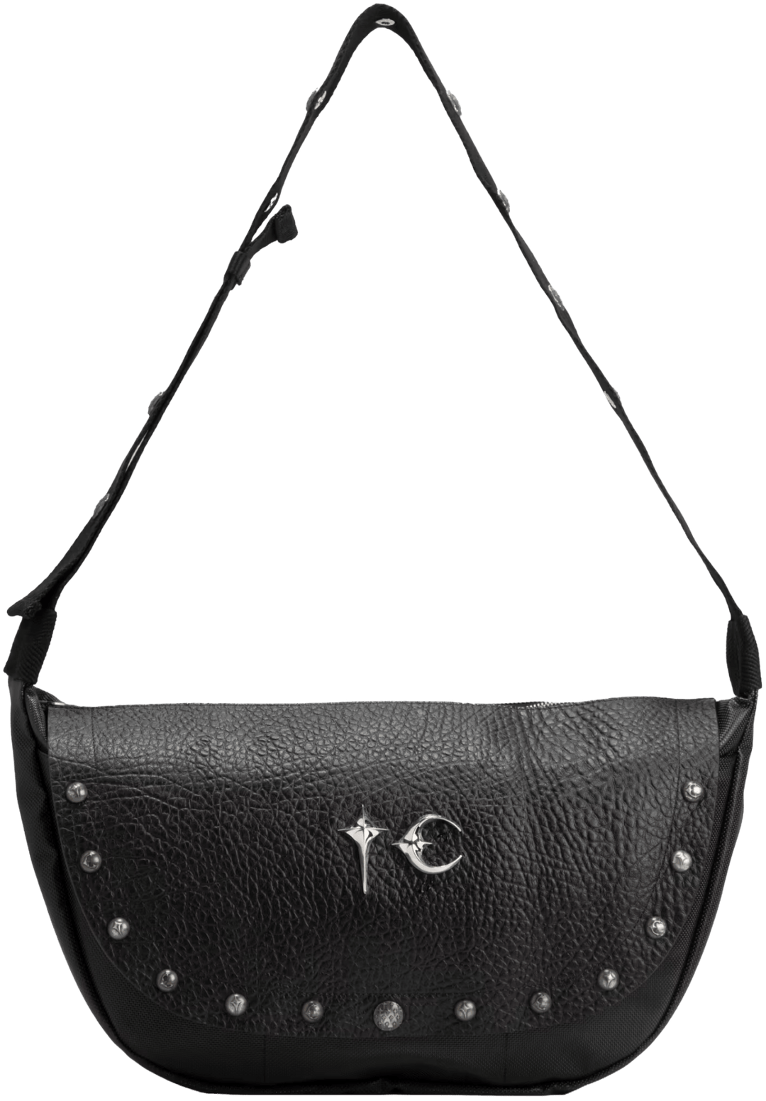 Thug Club 'Black' Dragon Leather Messenger Bag