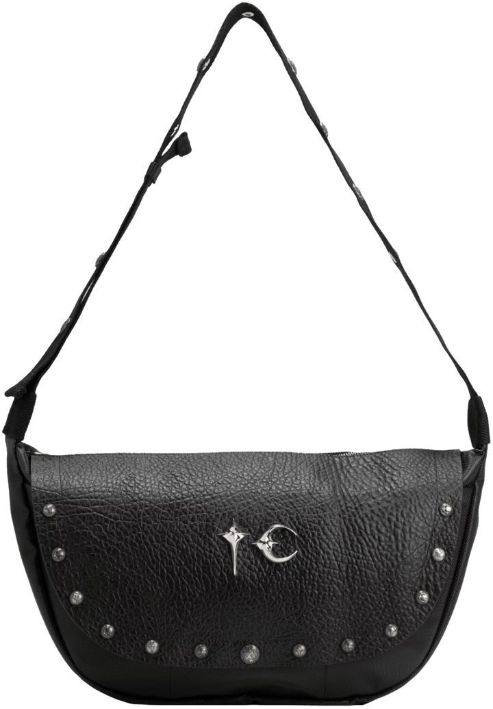 Thug Club 'Black' Dragon Leather Messenger Bag