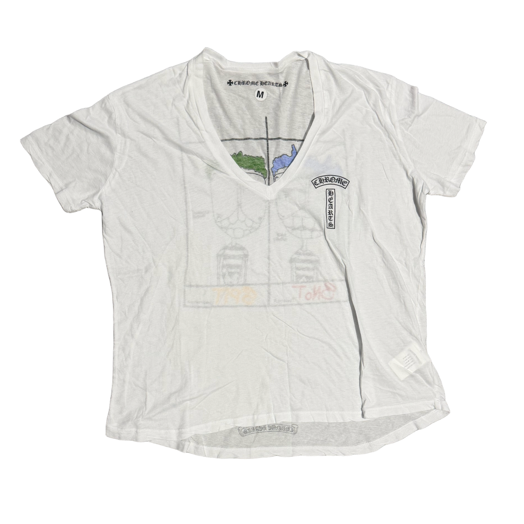 Chrome Hearts Matty Boy 'T-Bar Snot' White Tee