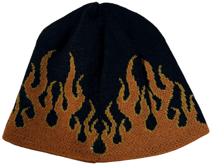 Harley Davidson Flaming Orange/Black Beanie