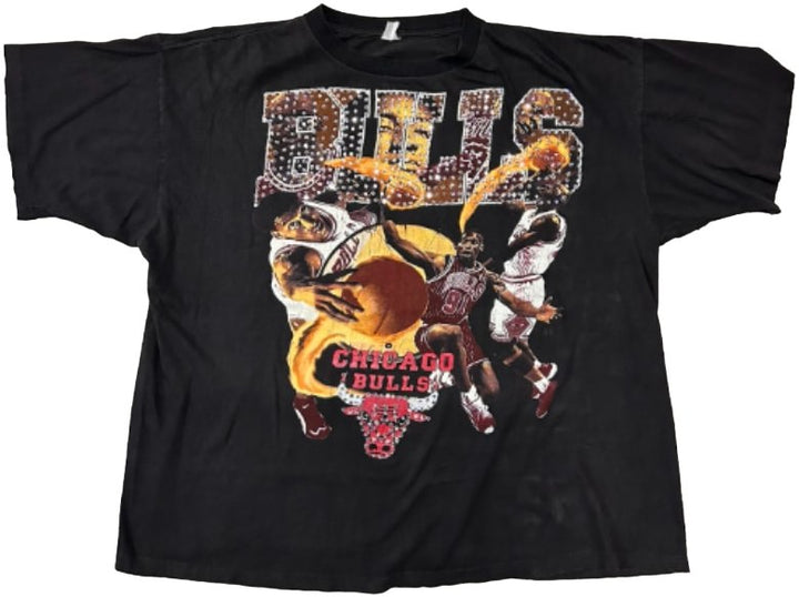 Chicago Bulls 'Big 3' Rhinestone Vintage Tee