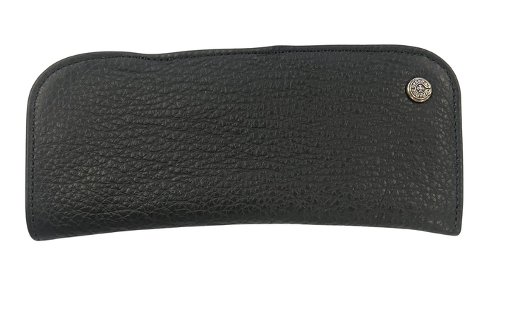 Chrome Hearts Leather Glasses Case 'Silver Emblem'