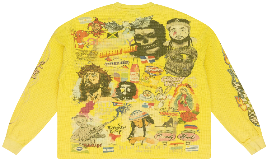 Greedy Unit 'All Over' Yellow Thermal
