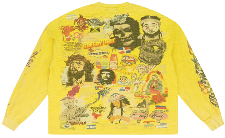 Greedy Unit 'All Over' Yellow Thermal
