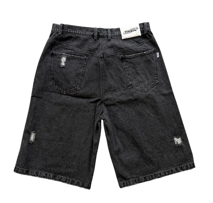 Chew Forever 'Studded' Black Denim Shorts