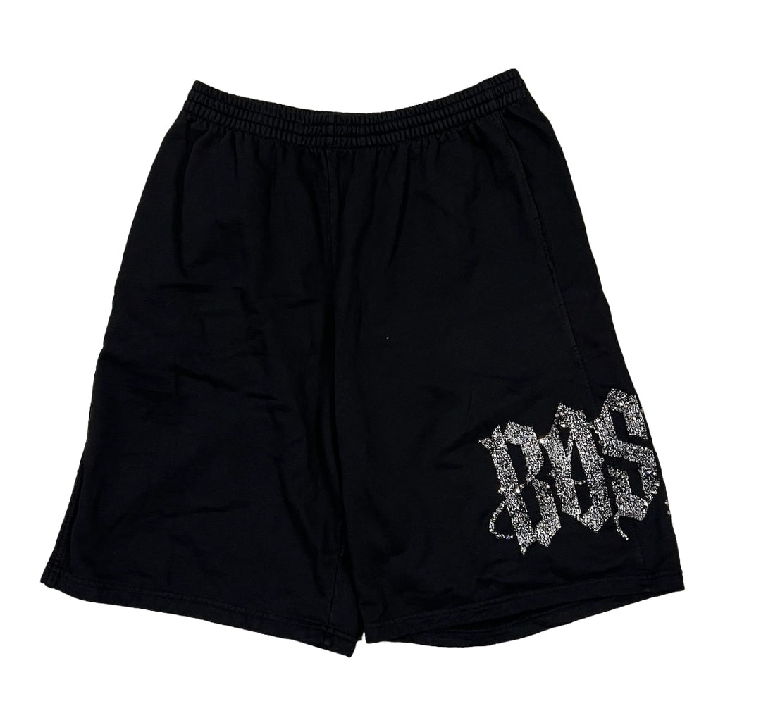 Bossi 'Grey Logo' Black Shorts