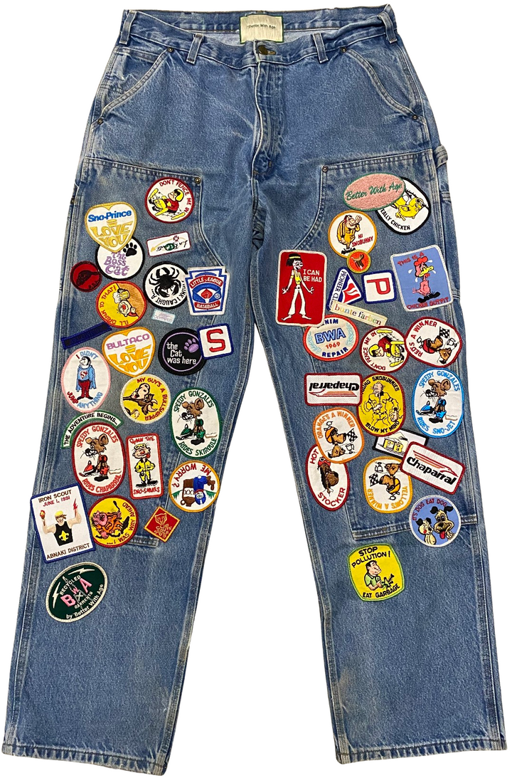 *Better With Age 'Patch' Carpenter Denim Jeans