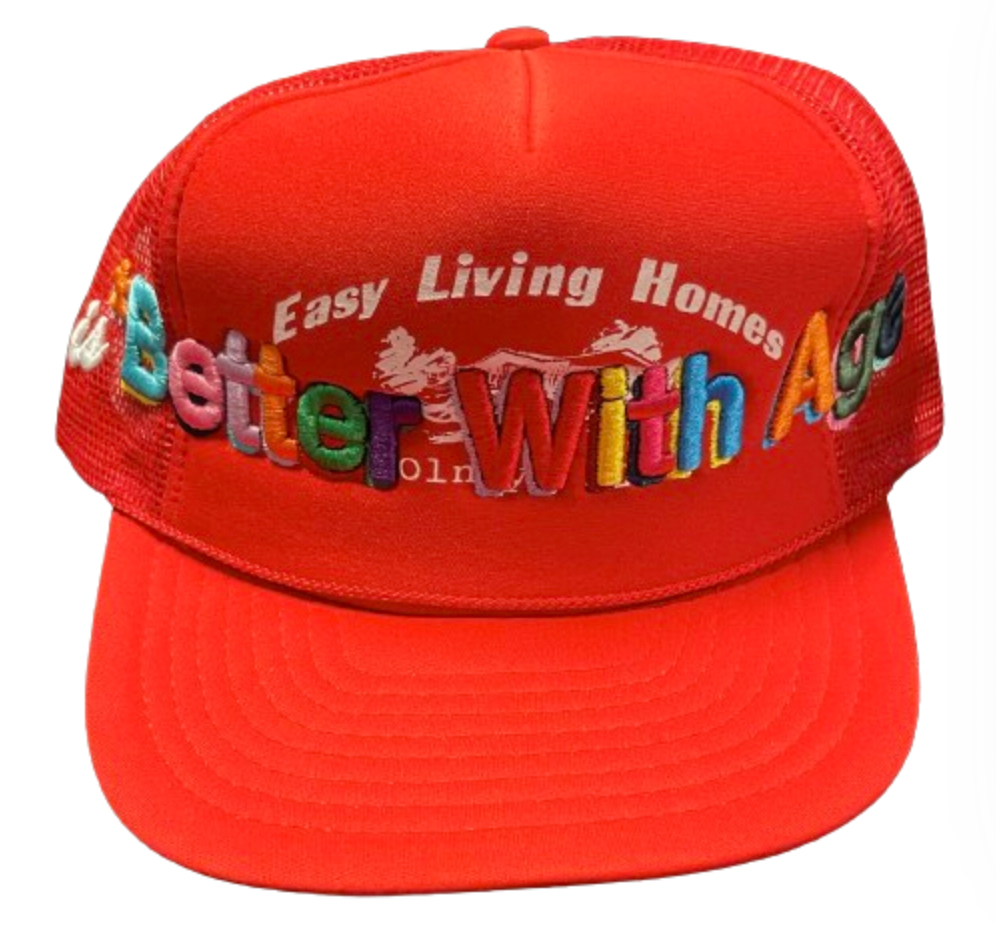 *Better With Age 'Easy Living' Red Trucker Hat