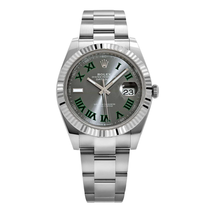 Rolex Datejust 'Wimbledon' 41 Oystersteel Stainless Slate Dial Oyster Watch 2026 126334