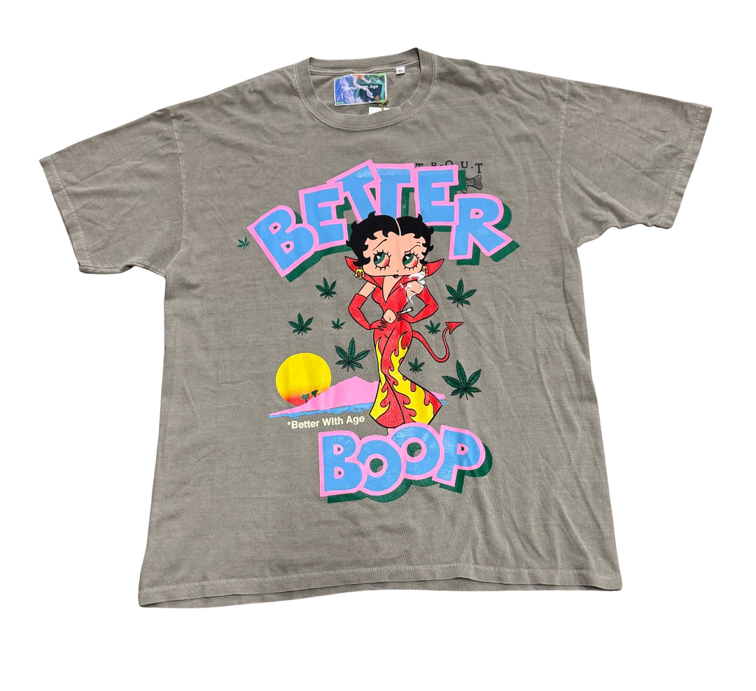 *Better With Age 'Better Boop' Vintage Brown Tee