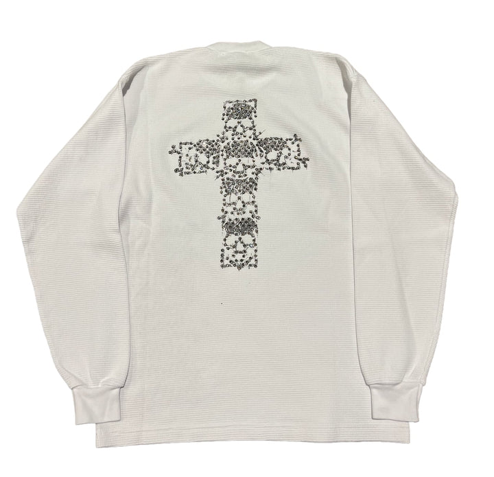 Bossi 'Grey Skull Cross' White Thermal