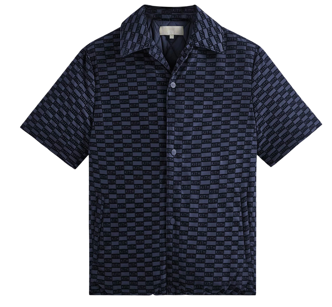 Kith 'Puffed' Navy Monogram Devon Shirt