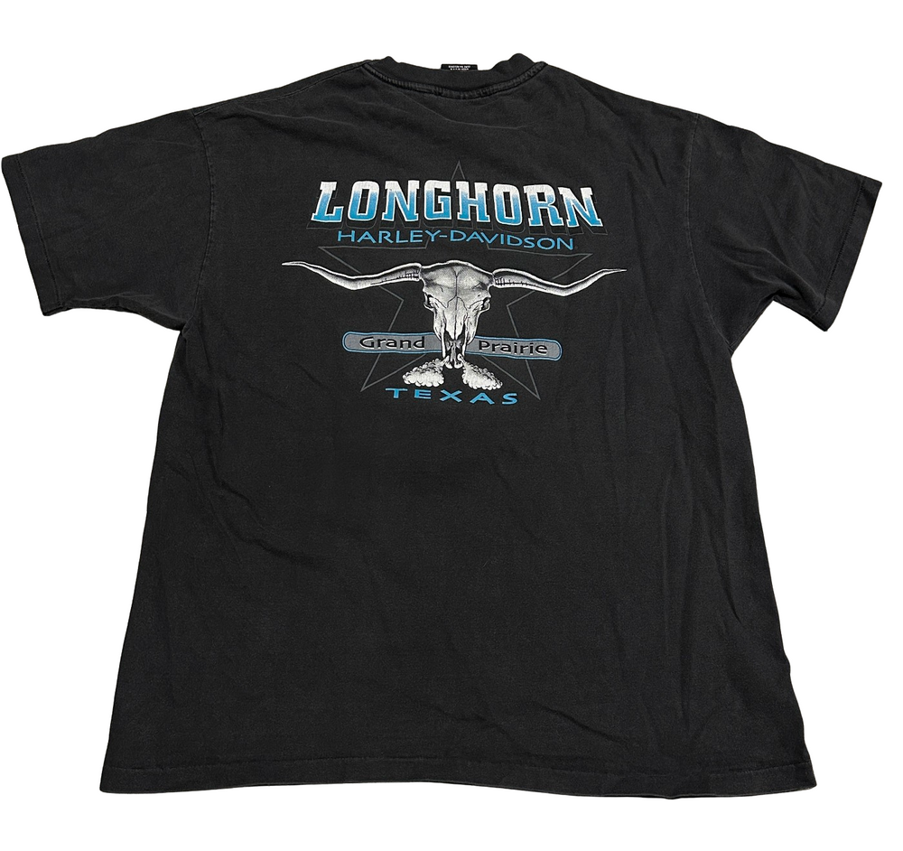 Harley Davidson 'Texas Longhorn' 1996 Vintage Tee