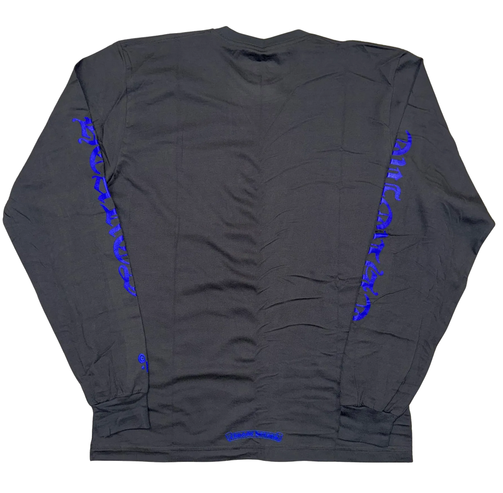 Chrome Hearts 'Blue Logo' 1988 Black Longsleeve Tee – Showroom LA Chrome Hearts 'Blue Logo' 1988 Black Longsleeve Tee – Showroom LA
