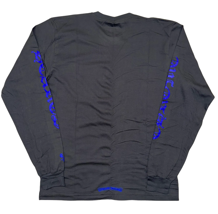 Chrome Hearts 'Blue Logo' 1988 Black Longsleeve Tee