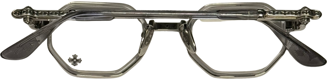 Chrome Hearts 'Tatters' Silver Crystal Glasses