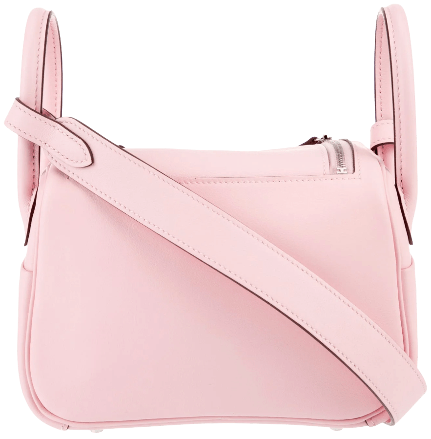 Hermes 'Rose Sakura Pink' Mini Lindy 20 With Palladium Hardware