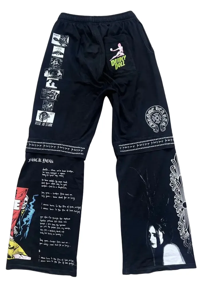Chrome Hearts 'Deadly Doll' Black Sweatpants