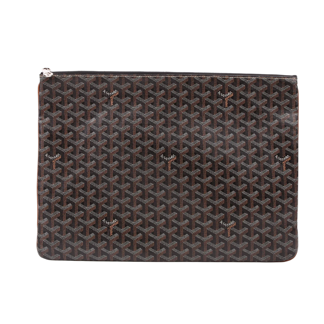 Goyard 'Goyardine Senat GM' Black Pouch