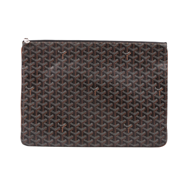 Goyard 'Goyardine Senat GM' Black Pouch