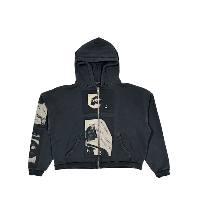 Enfants Riches Déprimés 'Madonna Assemblage'  Black ZIp Up Hoodie