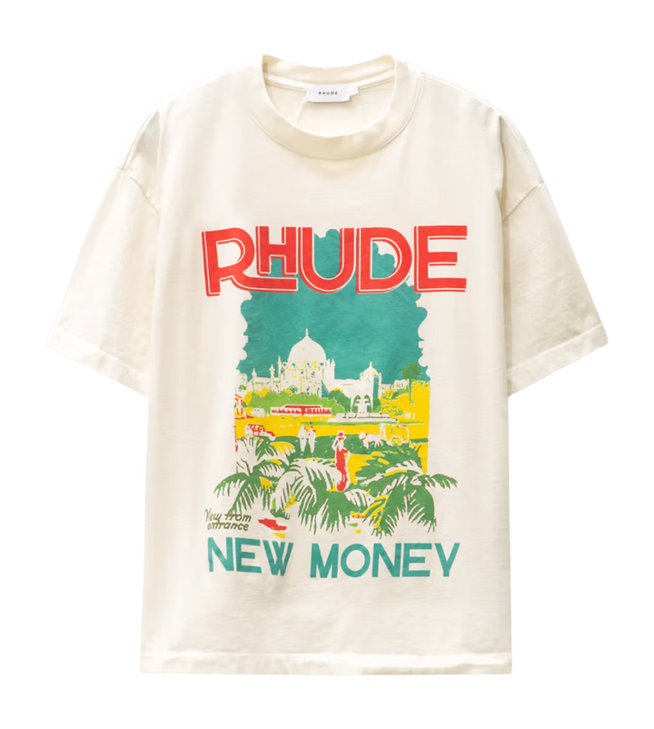 Rhude 'New Money' Cream Tee