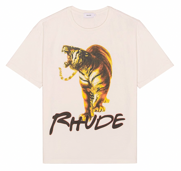 Rhude 'Tiger' Cream Tee