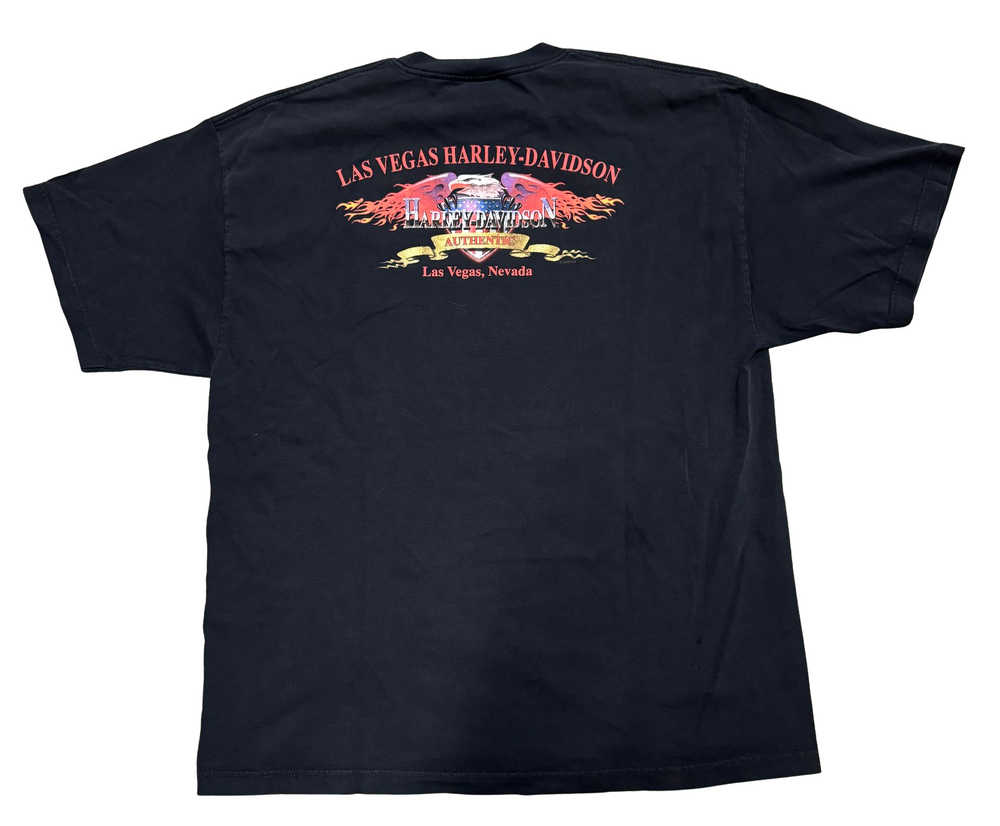 Harley Davidson 'Authentic' Black Vintage Tee