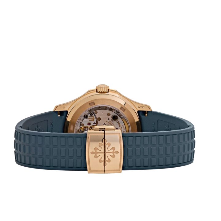 Patek Philippe Aquanaut Luce 5261R-001 Annual Calendar Moon Phases Rose Gold Blue-Gray Dial Watch 2023