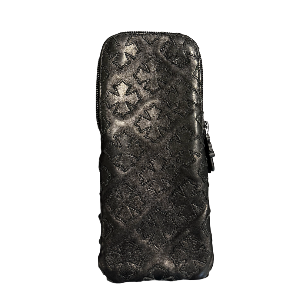 Chrome Hearts 'Flooded Black Plus Cross Patch' Glasses Case