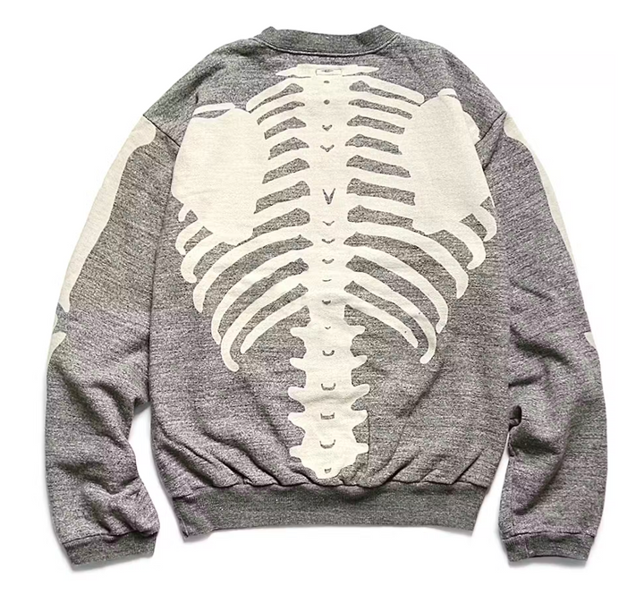 Kapital 'Bone' Grey Crewneck