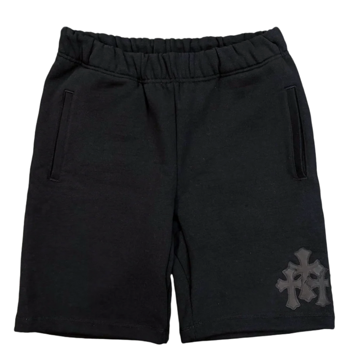 Chrome Hearts 'Paper Jam' Black Sweat Shorts