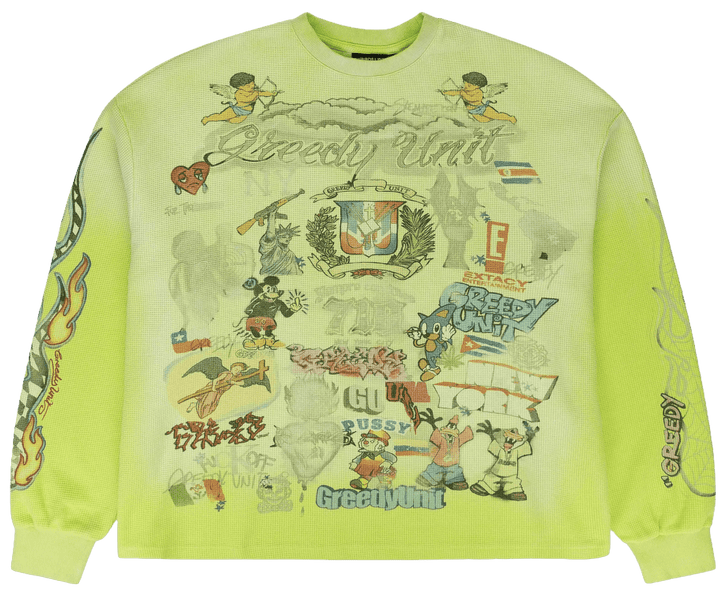 Greedy Unit 'All Over' Green Thermal