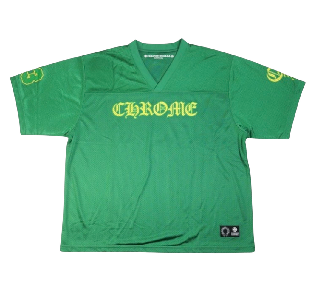 Chrome Hearts Sports Mesh Warm Up Short Sleeve Jersey Green