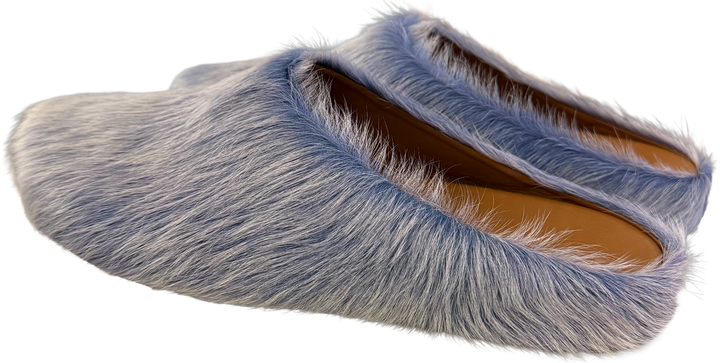 Marni 'Ice Blue' Sabot Slippers