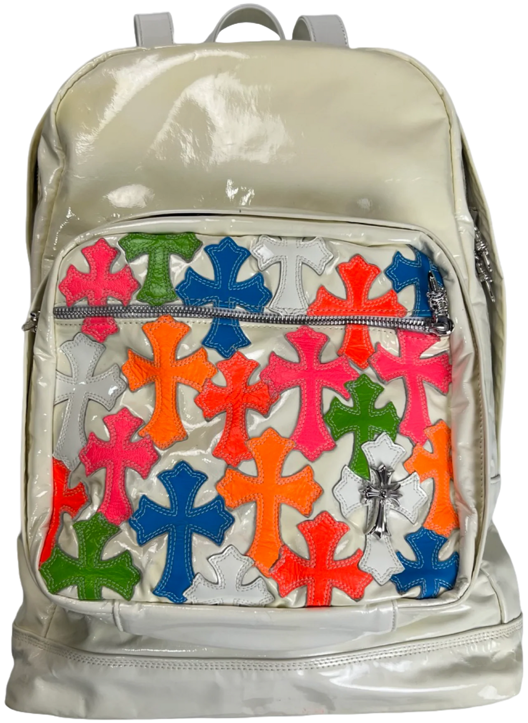 Chrome Hearts 'Multicolor Cream' 7th Grade Patent Leather Backpack