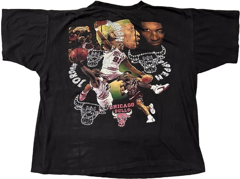Chicago Bulls 'Big 3' Rhinestone Vintage Tee