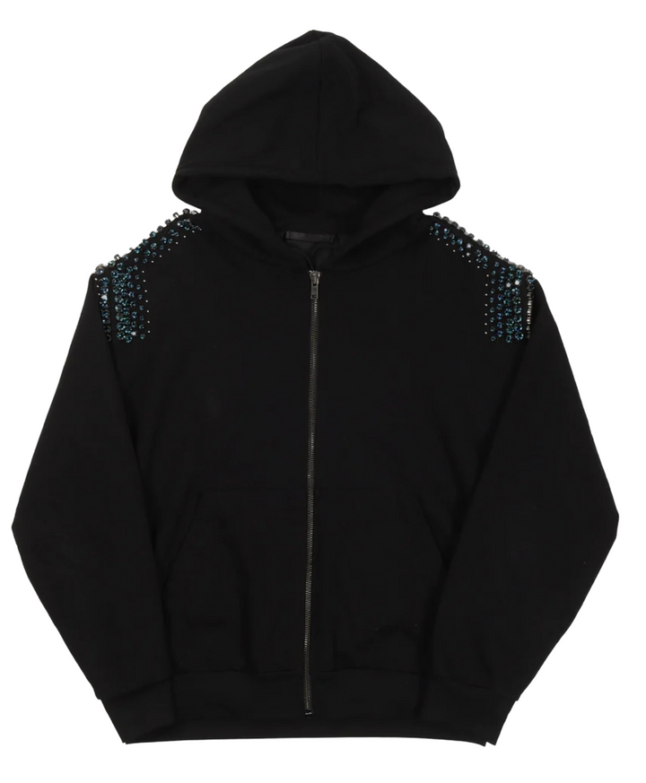 Prada 'Runaway' Crystal Zip Up Jacket