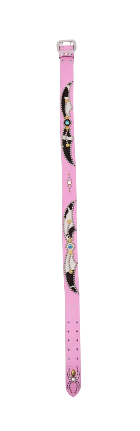 Mannahatta Pink Studded Belt