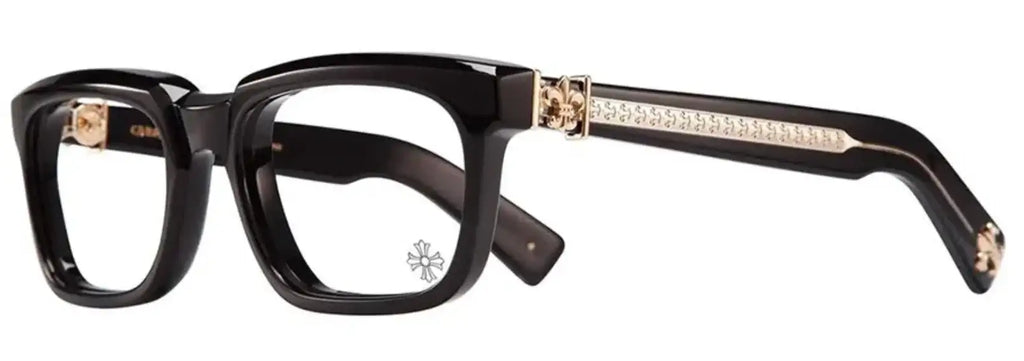 Chrome Hearts 'See You In Tea' Black/Gold Glasses – Showroom LA