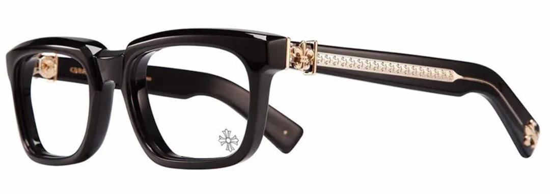 Chrome Hearts 'See You In Tea' Black/Gold Glasses