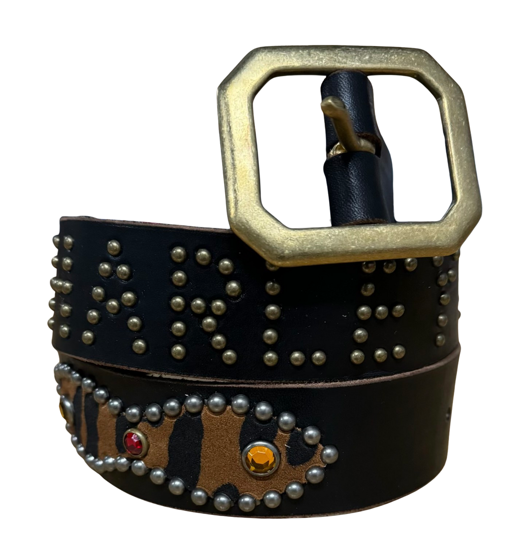 Studded 'Tiger' Harley Davidson Belt