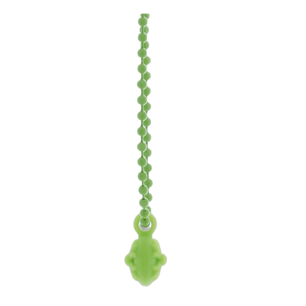Chrome Hearts 'Green' Silichrome Crossball Charm