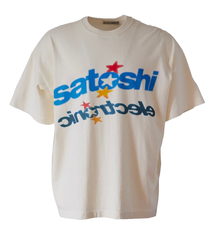 Satoshi Nakamoto 'Electronic' White Tee